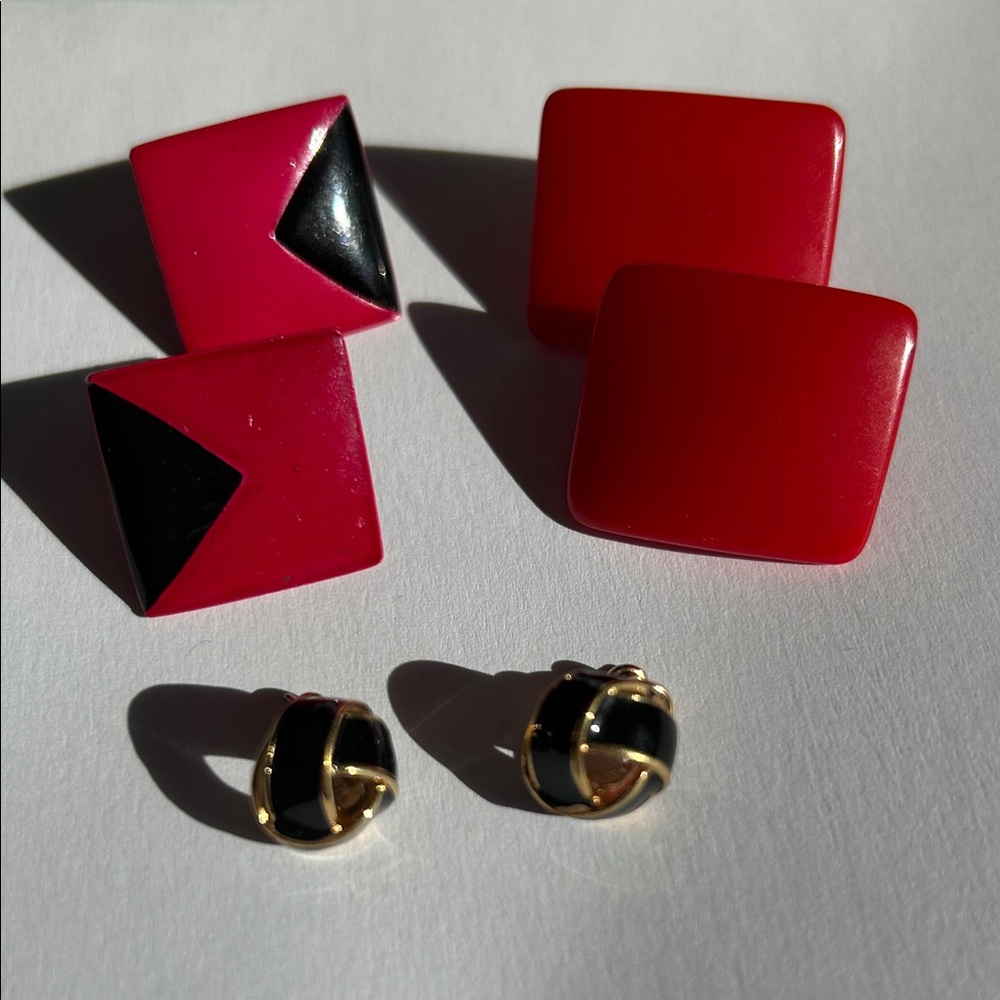 Bundle of Costume Vintage Earrings from the 1980’s
